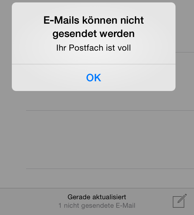 iPhone-Postfach ist voll