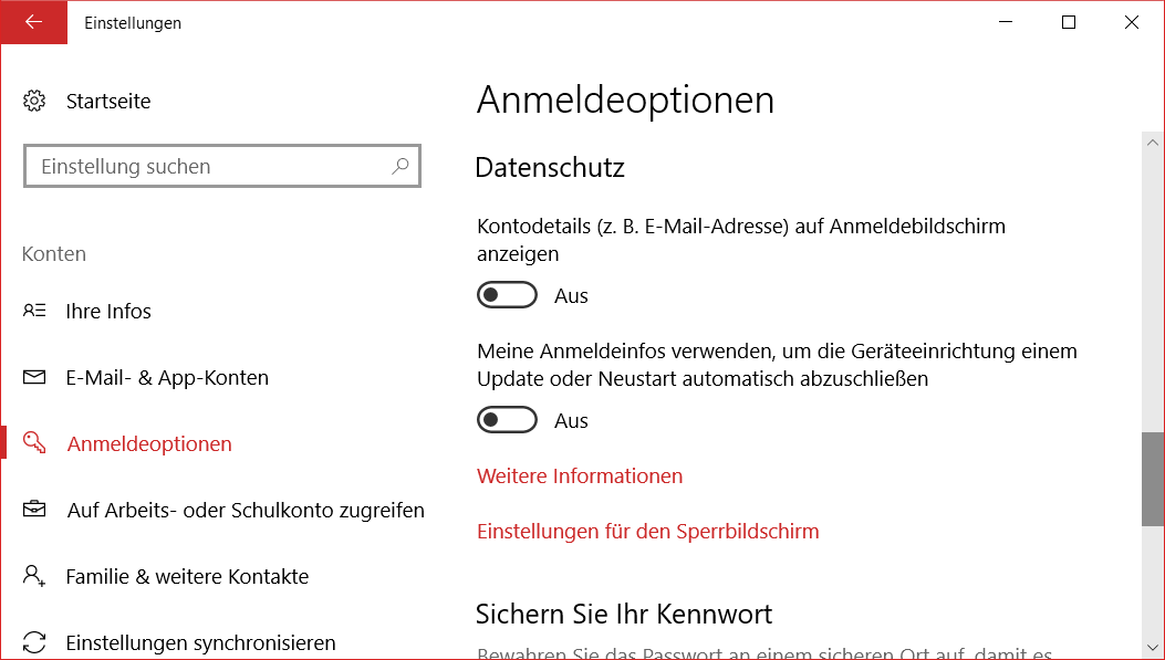 PC wird von anderen Personen verwendet