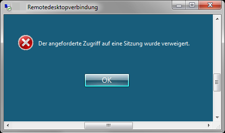 TerminalServer-angeforderteZugriffVerweigert