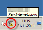Kein Internetverbindung